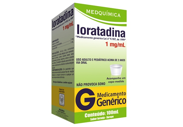 A Loratadina é usada para tratar alergias. (Foto: Divulgação)
