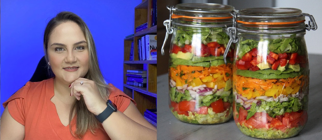 empreendedora que faz sucesso na internet com salada no pote