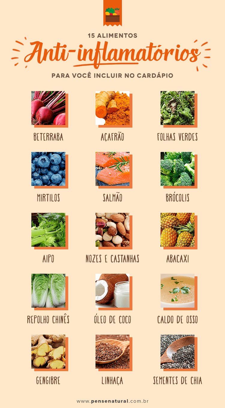 alimentos anti inflamatorios