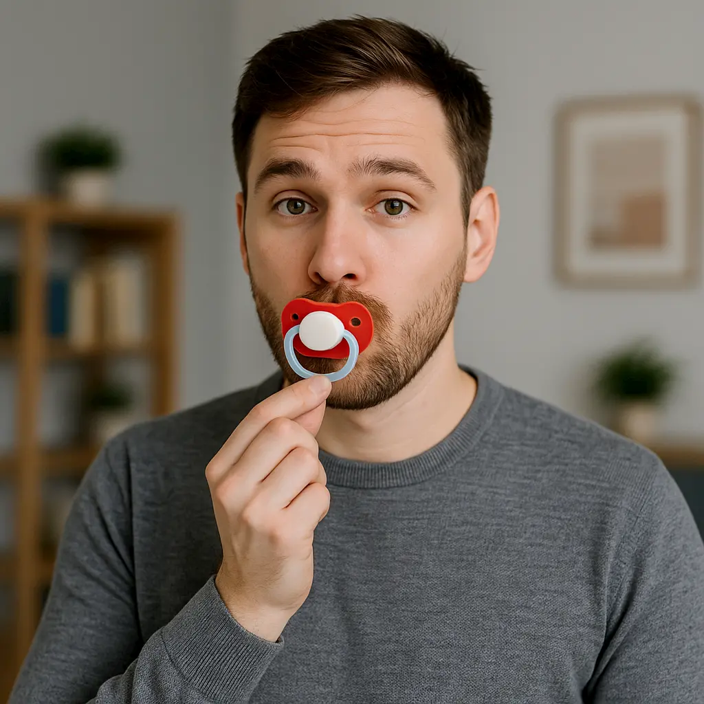 adultos chupando chupeta