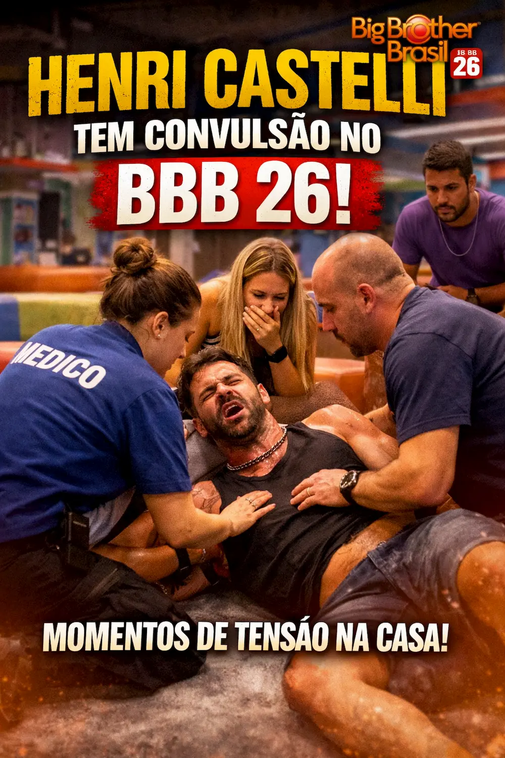 Henri Castelli e o susto no BBB 26: Por que ocorrem convulsões sob estresse e como se prevenir? Henri Castelli e o susto no BBB 26: Por que ocorrem convulsões sob estresse e como se prevenir?